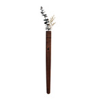 Extended Solid Wood Wall Vase Lamp with Motion Sensor (Medium Natural)