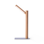 Nordic Solid Wood Eye Protecting Lamp with Magnetic Base (Natural)