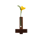 Solid Wood Magnetic Sconce Vase Touch Switch Light (Natural)