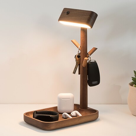 Magnetic Solid Wood Rechargable Induction Light (Natural)