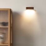 Mini Solid Wood Magnetic Rechargable Wall Light (Natural)