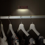 Solid Wood Recharchagable Induction Light (Natural)