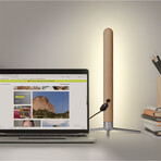 Vertical Wood Eye-Protection Desk Lamp // Natural (Small)