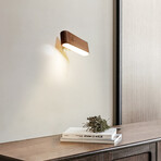 Mini Solid Wood Magnetic Rechargable Wall Light (Natural)
