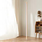 Vertical Solid Wood Floor Lamp // Natural (Single Lighting Color Setting)