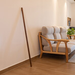 Nordic Freestanding Wood Floor Lamp // Walnut (Single Lighting Color Setting)