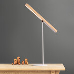 Perch Solid Wood Eye Protecting Table Lamp (Small Natural)