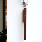 Extended Solid Wood Wall Vase Lamp with Motion Sensor (Medium Natural)
