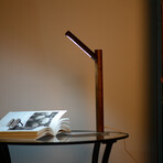 Nordic Solid Wood Eye Protecting Lamp with Magnetic Base (Natural)