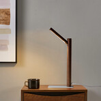 Nordic Solid Wood Eye Protecting Lamp with Magnetic Base (Natural)
