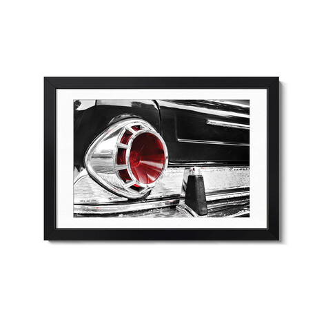 US Classic Car 1963 New Yorker Rear Abstract by Beate Gube (16"H x 24"W x 1"D)