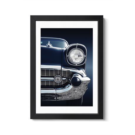 American Classic Car Bel Air 1957 Front by Beate Gube (24"H x 16"W x 1"D)
