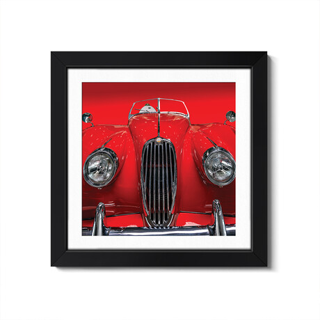 The Red Jaguar by Roland Weber (16"H x 16"W x 1"D)