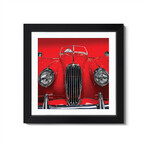 The Red Jaguar by Roland Weber (16"H x 16"W x 1"D)