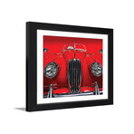 The Red Jaguar by Roland Weber (16"H x 16"W x 1"D)