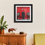 The Red Jaguar by Roland Weber (16"H x 16"W x 1"D)