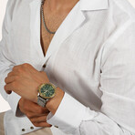 Textured Weave Button-Up Shirt // White (L)