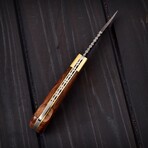 Damascus Pocket Folding Knife // 0167