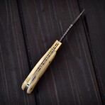 Damascus Pocket Folding Knife // 0168