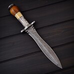 Damascus Hunting Dagger // 0177