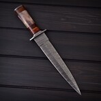 Damascus Twist Dagger // 0172