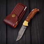 Damascus Pocket Folding Knife // 0167