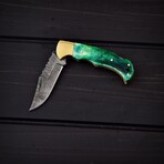 Damascus Pocket Folding Knife // 0170