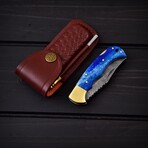 Damascus Pocket Folding Knife // 0169
