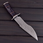Damascus Bowie Knife // 0182