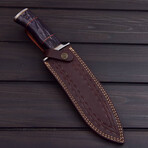Damascus Bowie Knife // 0182