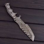 Damascus Tracker Knife // 0184