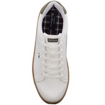 Hampton Sneakers // White + Gum + Olive (US: 8.5)