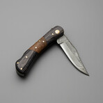 The Compact OPS // Clip Point // Black Dense Wood & Rose Wood