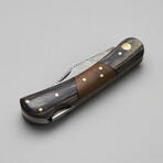 The Compact OPS // Clip Point // Black Dense Wood & Rose Wood