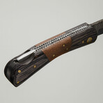 The Compact OPS // Clip Point // Black Dense Wood & Rose Wood