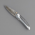 The Nexus N22 // Drop Point // Black Bull Horn Spacers & Brass