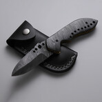 The Night Crest // Drop Point // Damascus Steel