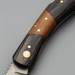 The Compact OPS // Clip Point // Black Dense Wood & Rose Wood