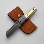 The Stealth Fold // Tanto // Green Epoxy Resin & Brass