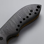 The Night Crest // Drop Point // Damascus Steel