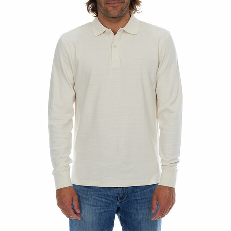 Zander Long Sleeve Polo // Cream (S)
