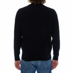 Allen Textured Sweater // Black (S)