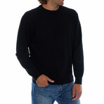Allen Textured Sweater // Black (S)