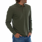 Zander Long Sleeve Polo // Olive (L)