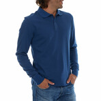 Zander Long Sleeve Polo // Washed Navy (M)