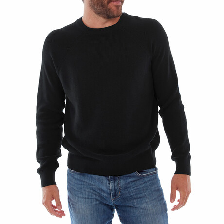 Drew Cotton Sweater // Black (S)