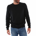 Drew Cotton Sweater // Black (2XL)