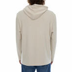 Rylan Textured Hoodie // Cream (XL)