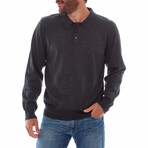 Alec Long Sleeve Polo // Charcoal (L)