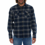Sonny Flannel Shirt // Navy (S)